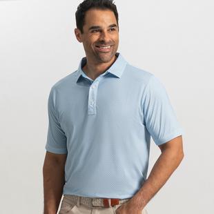 Men's Nautical Flag Print Lisle Short Sleeve Polo FOOTJOY