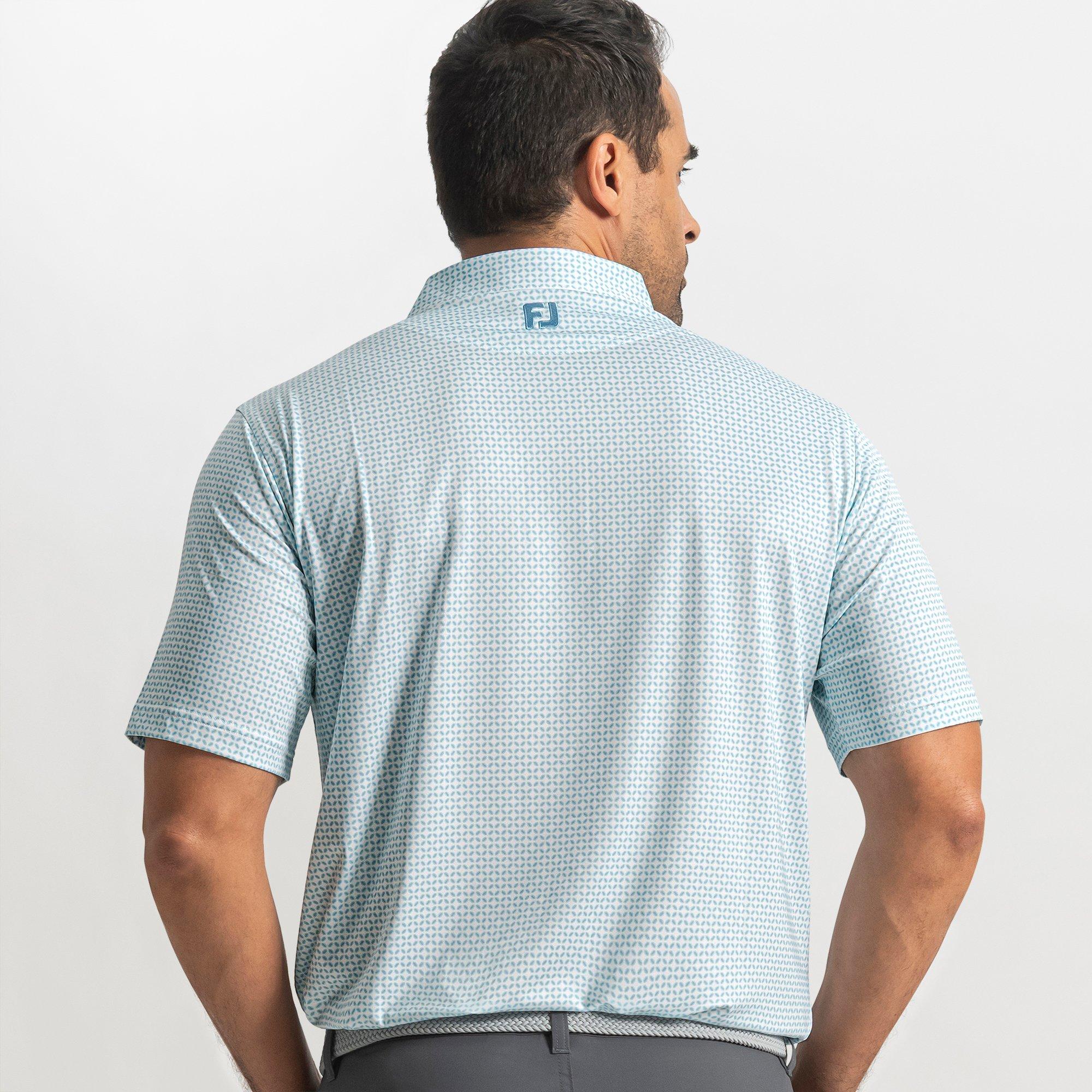 Men's Ellipse Print Lisle Short Sleeve Polo