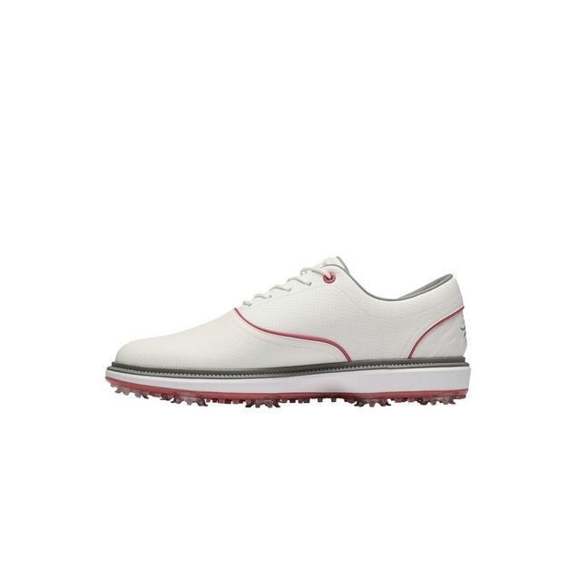 Prior Generation - Men's Pioneer Cypress Spiked Golf Shoe - White/Spice SUN DAY RED