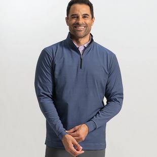 Men's Ottoman Stripe Knit 1/4 Zip Sweater FOOTJOY