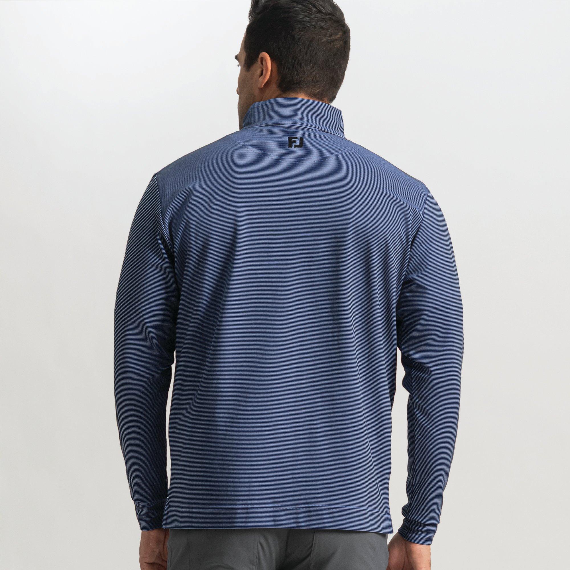 Men's Ottoman Stripe Knit 1/4 Zip Sweater