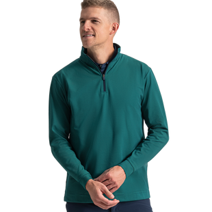 Men's Ottoman Stripe Knit 1/4 Zip Sweater FOOTJOY