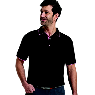 Men's FJ Wordmark Pique Short Sleeve Polo FOOTJOY
