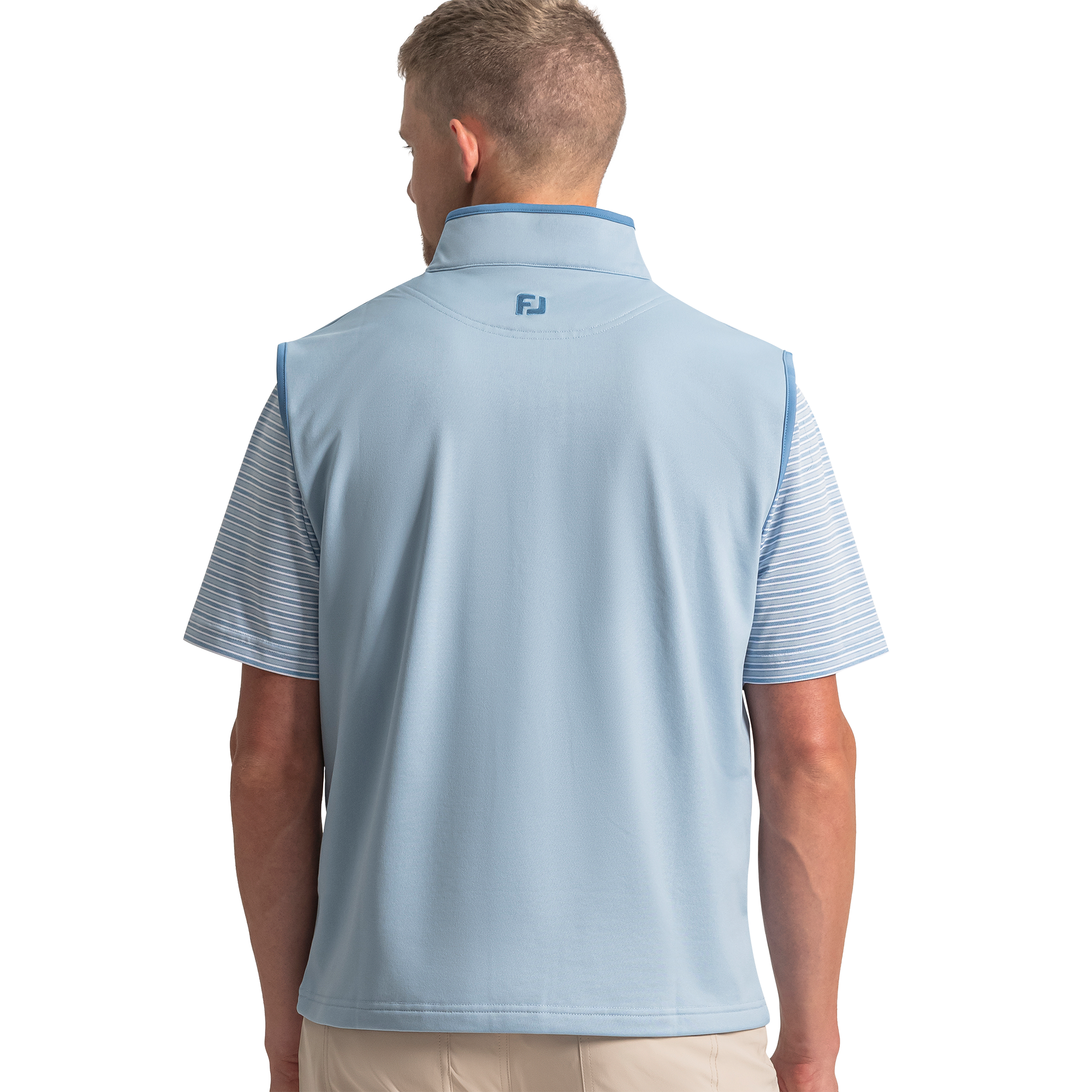 Men's Brushed Back Pique Vest
