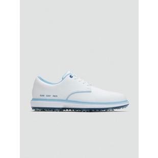 Chaussures de golf &agrave; crampons Pioneer Willow pour hommes - Blanc/Bleu p&acirc;le SUN DAY RED