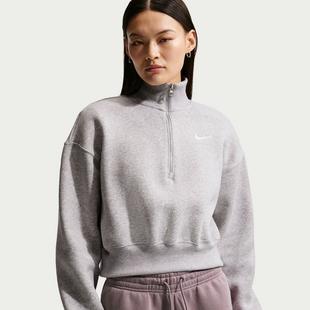 Women's Phoenix Fleece 1/4 Zip Crop Sweater NIKE