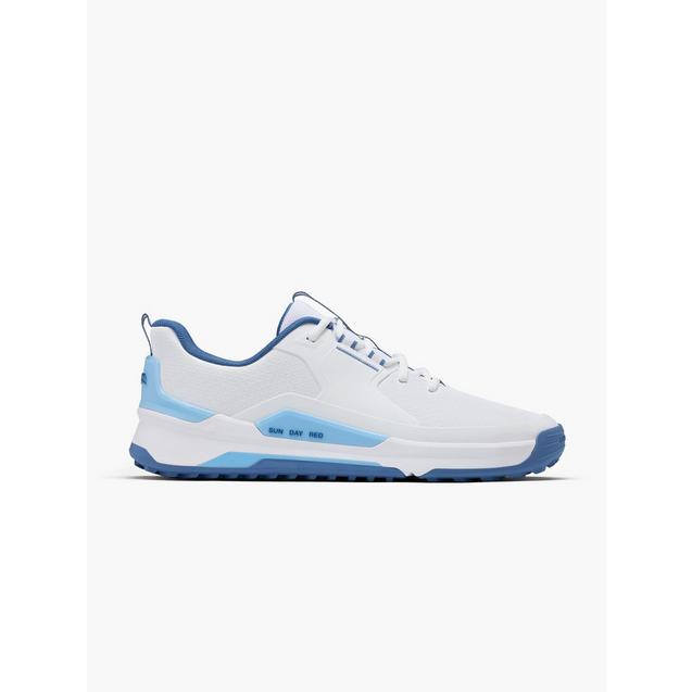 Men's Presidio Spikeless Golf Shoe - White/Blue SUN DAY RED