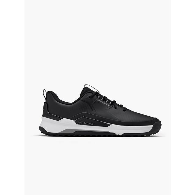 Men's Presidio Spikeless Golf Shoe - Black/White SUN DAY RED