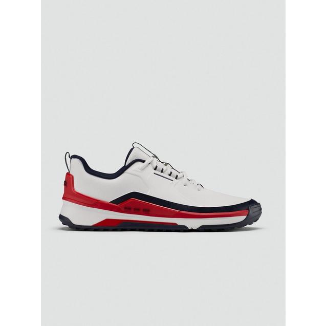 Limited Edition - Men's Presidio Spikeless Golf Shoe - White/Red/Navy SUN DAY RED
