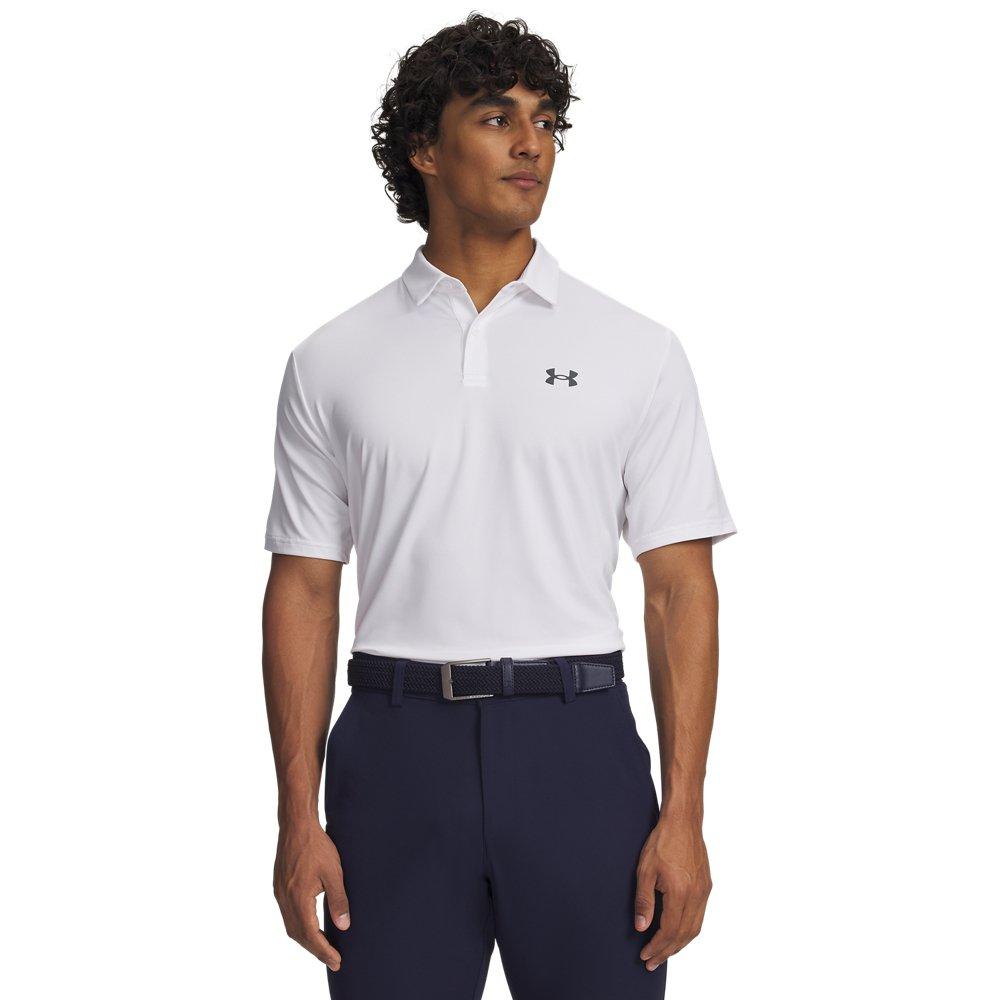 Under Armour | Men's UA Matchplay Short Sleeve Polo Shirt | in White, Size 2X