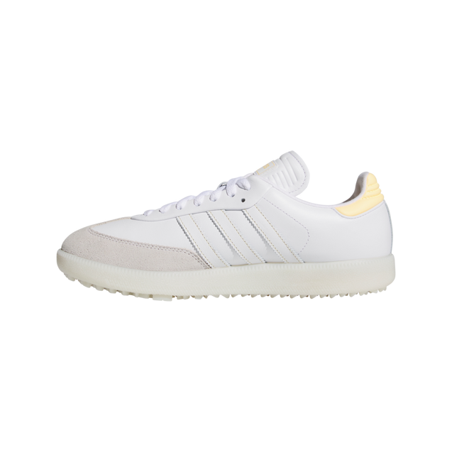  SAMBA GOLF　26cm Samba Golf Spikeless Golf Shoe - White/Yellow | ADIDAS | Golf