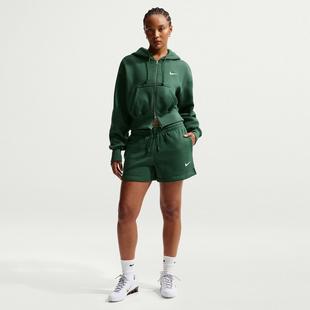 Short &agrave; taille haute en molleton Phoenix de 4 po pour femmes NIKE