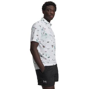 Men's Drive Golf Trip Printed Short Sleeve Polo UNDER ARMOUR