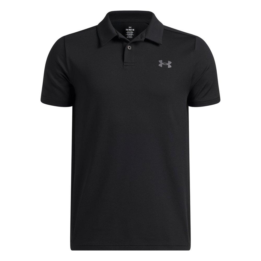 Under Armour | Boy's UA Matchplay Short Sleeve Polo Shirt | in Black, Size Xl