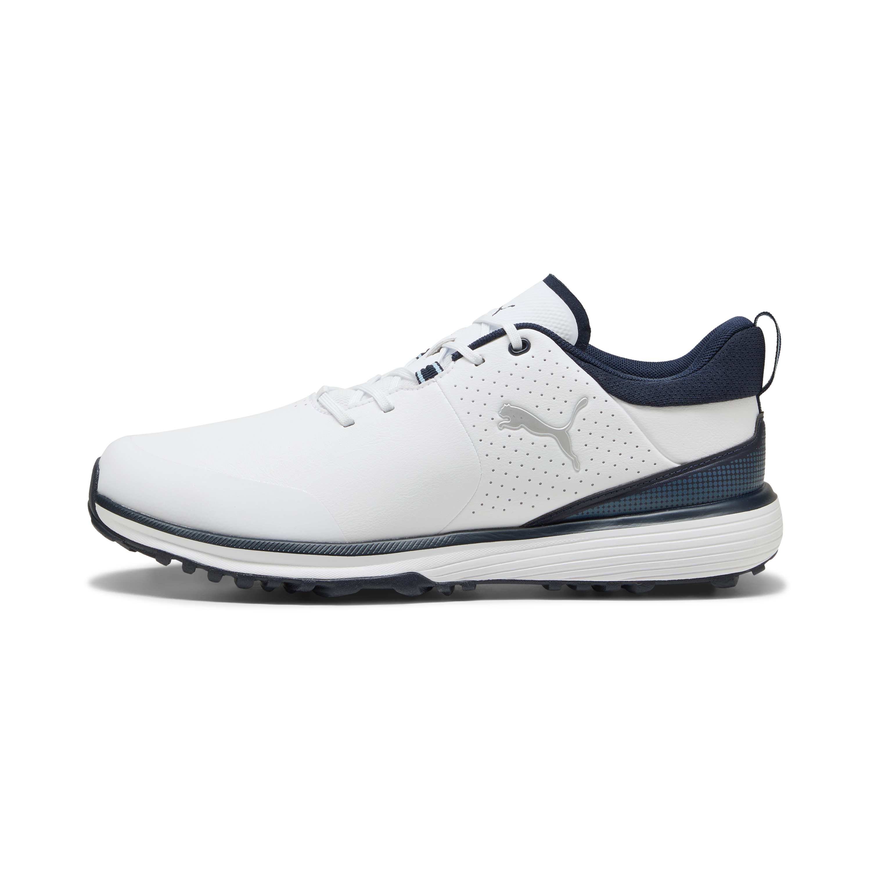 Men's Fusion Grip ST Spiked Golf Shoe - White/Navy