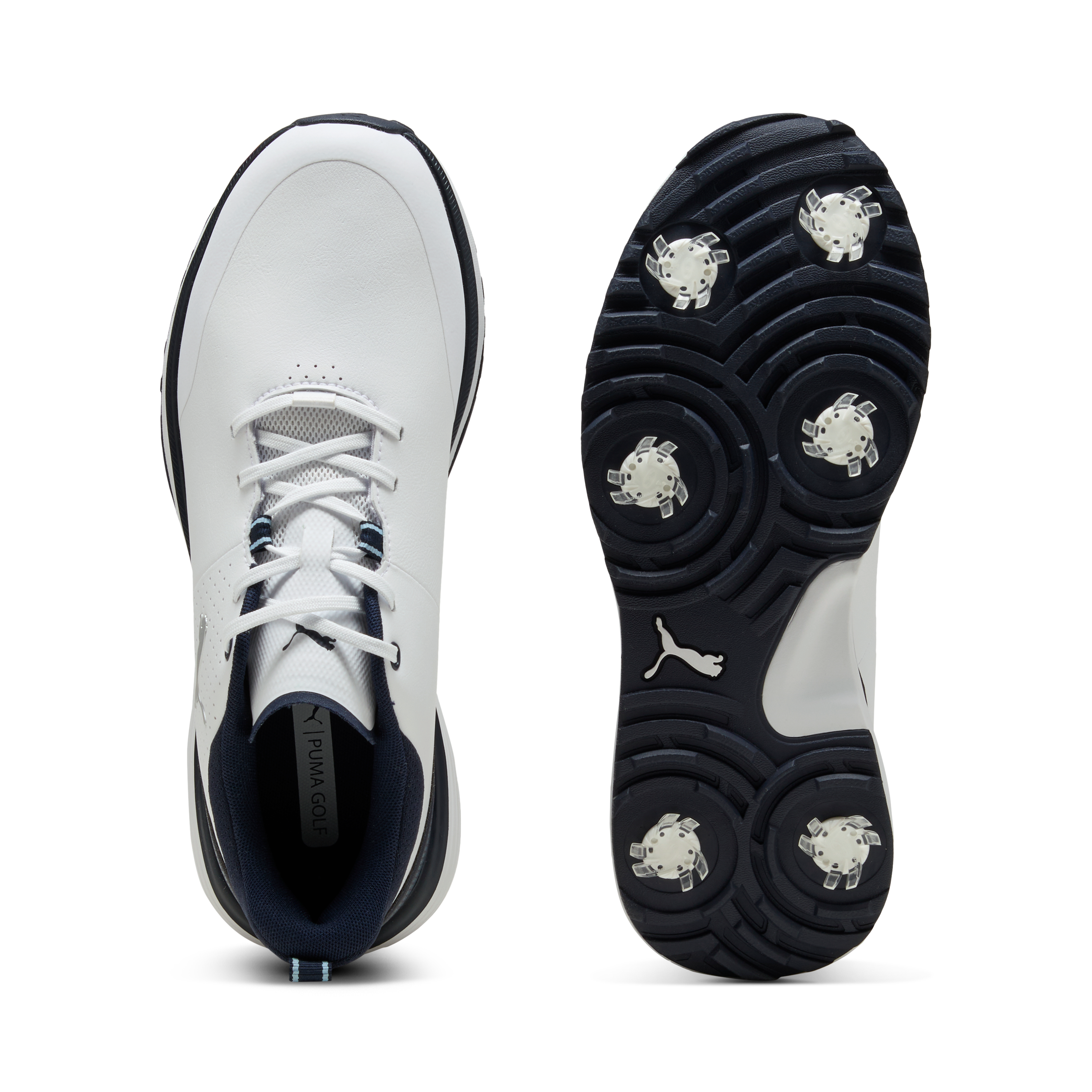Men's Fusion Grip ST Spiked Golf Shoe - White/Navy