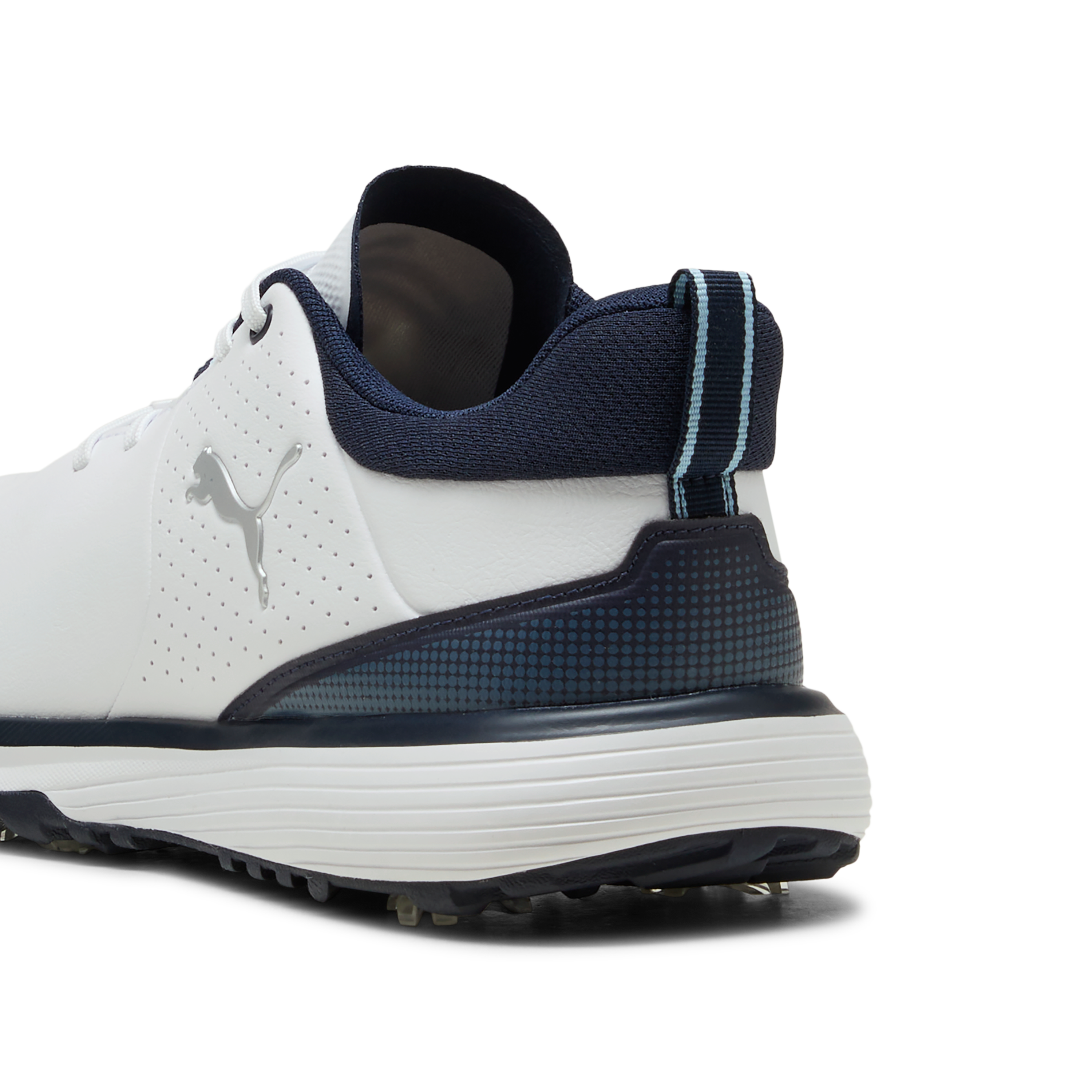 Men's Fusion Grip ST Spiked Golf Shoe - White/Navy