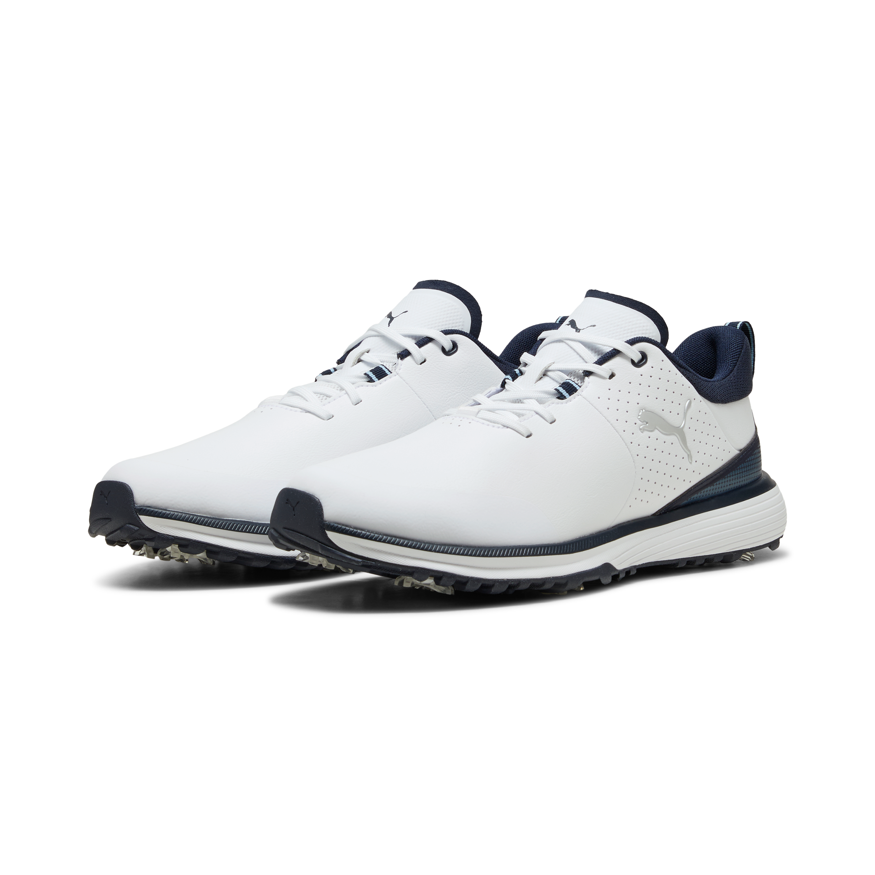Men's Fusion Grip ST Spiked Golf Shoe - White/Navy