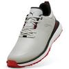 Men's Fusion Grip ST Spiked Golf Shoe - Grey/Red (Wide)