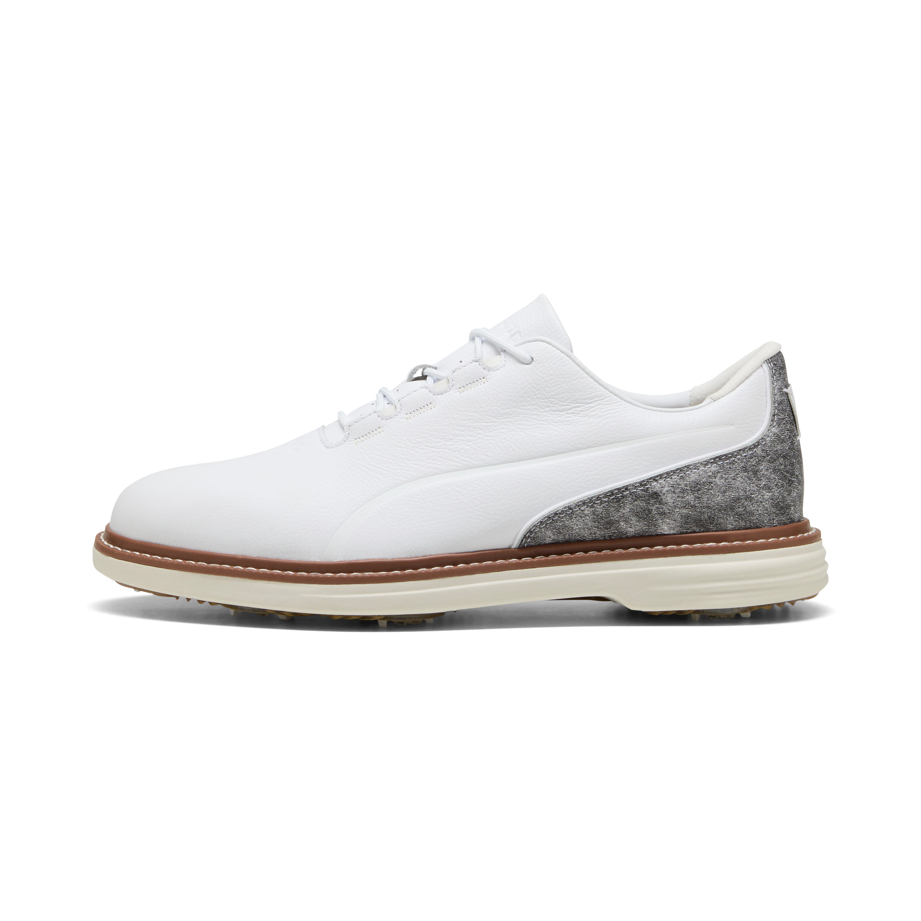 Men's Avant Tour Spiked Golf Shoe - White/Grey/Brown