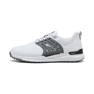 Men's Ignite Elevate 2 Spikeless Golf Shoe - White/Black (Wide) PUMA