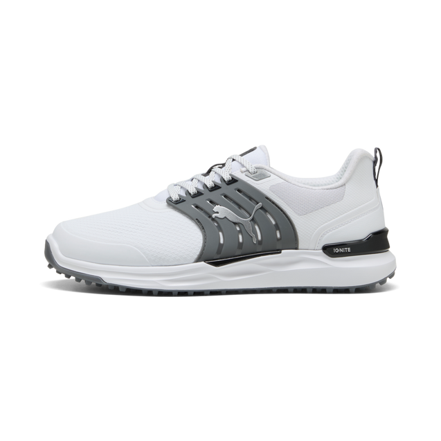 Men's Ignite Elevate 2 Spikeless Golf Shoe - White/Grey (Wide) PUMA