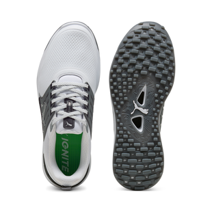 Men's Ignite Elevate 2 Spikeless Golf Shoe - White/Black (Wide) PUMA
