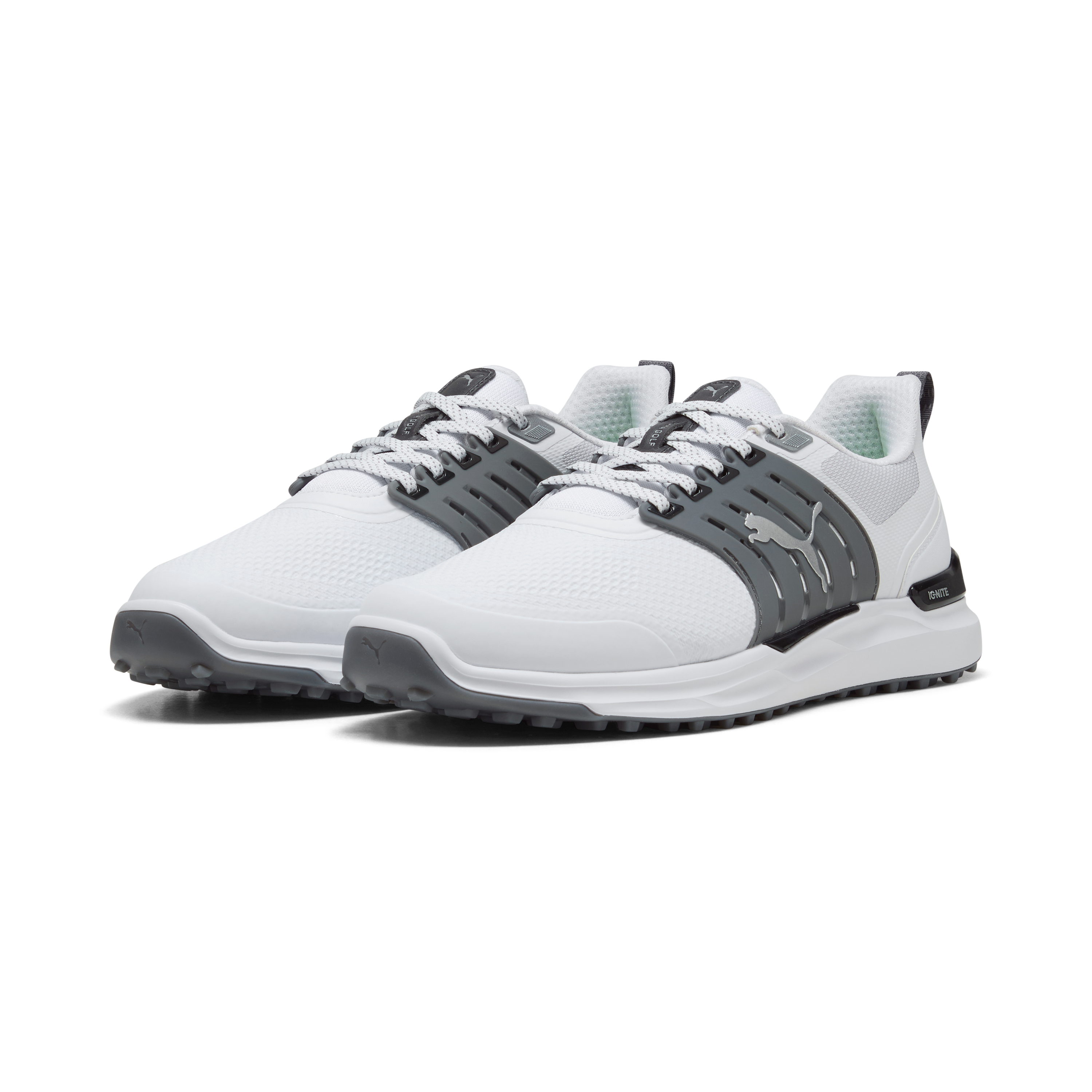Men's Ignite Elevate 2 Spikeless Golf Shoe - White/Black (Wide)