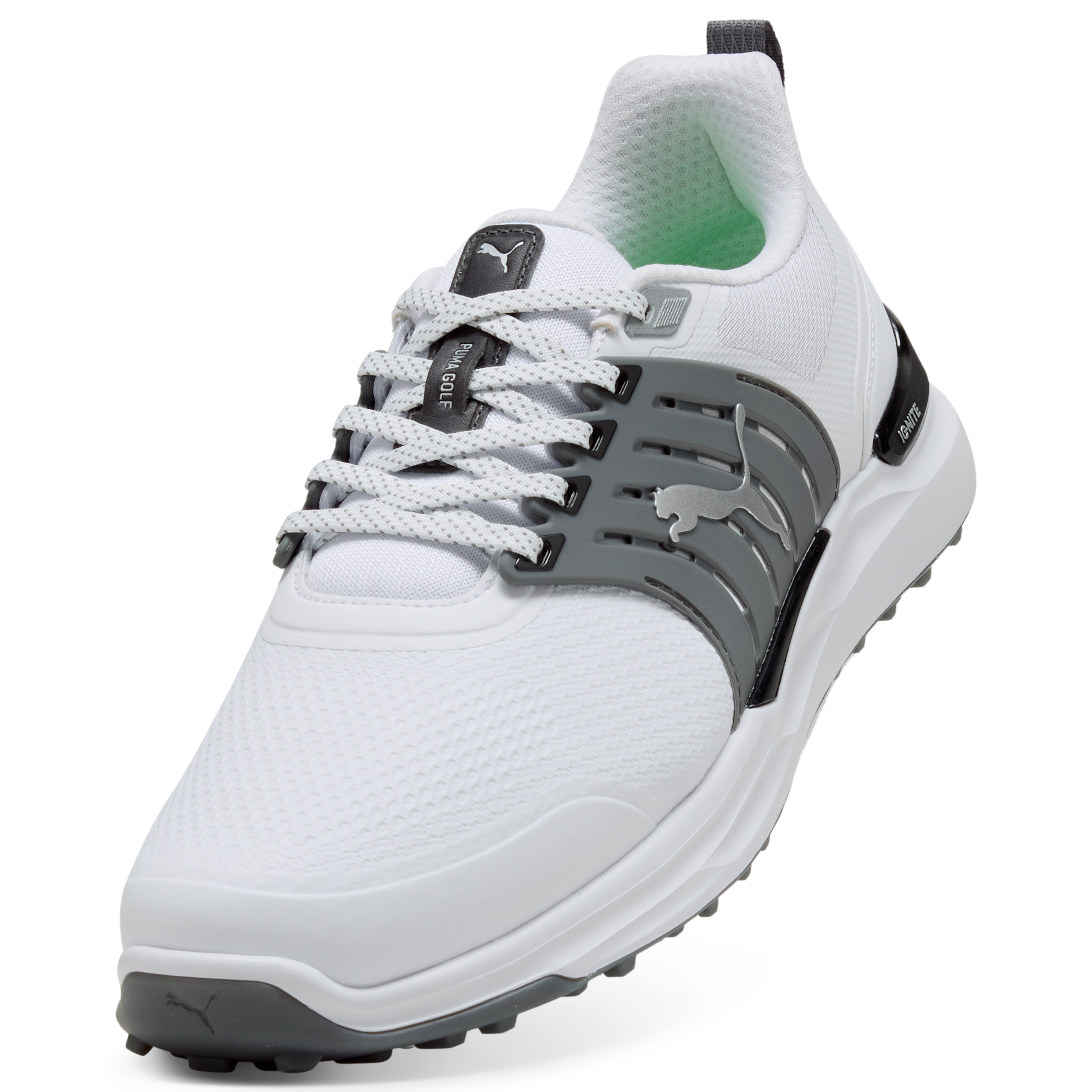 Men's Ignite Elevate 2 Spikeless Golf Shoe - White/Black (Wide)