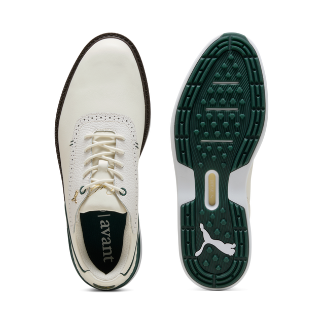 Men's AP Avant 2.0 Spikeless Golf Shoe - Off-White/Green | PUMA