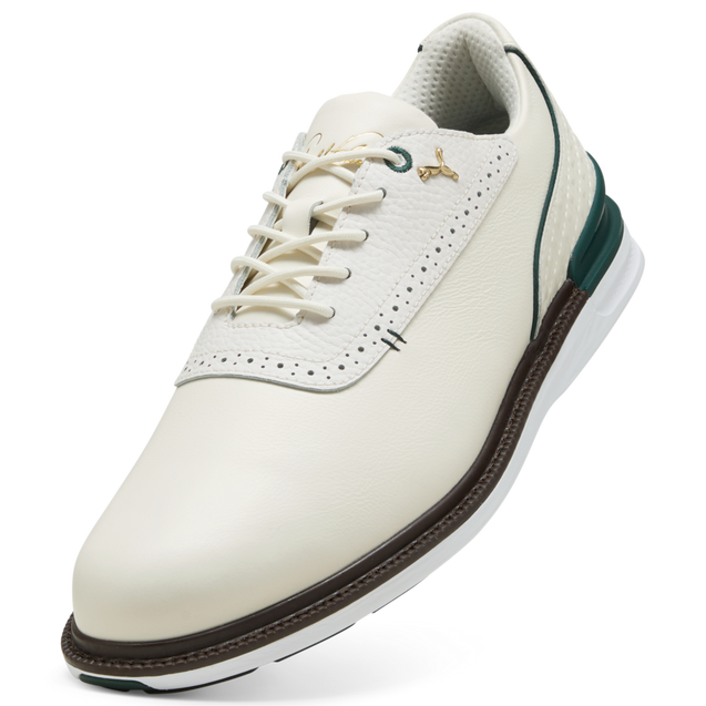 Men's AP Avant 2.0 Spikeless Golf Shoe - Off-White/Green | PUMA
