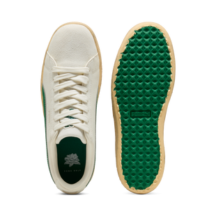 Men's 30904 Suede G Spikeless Golf Shoe - Off-White/Green PUMA