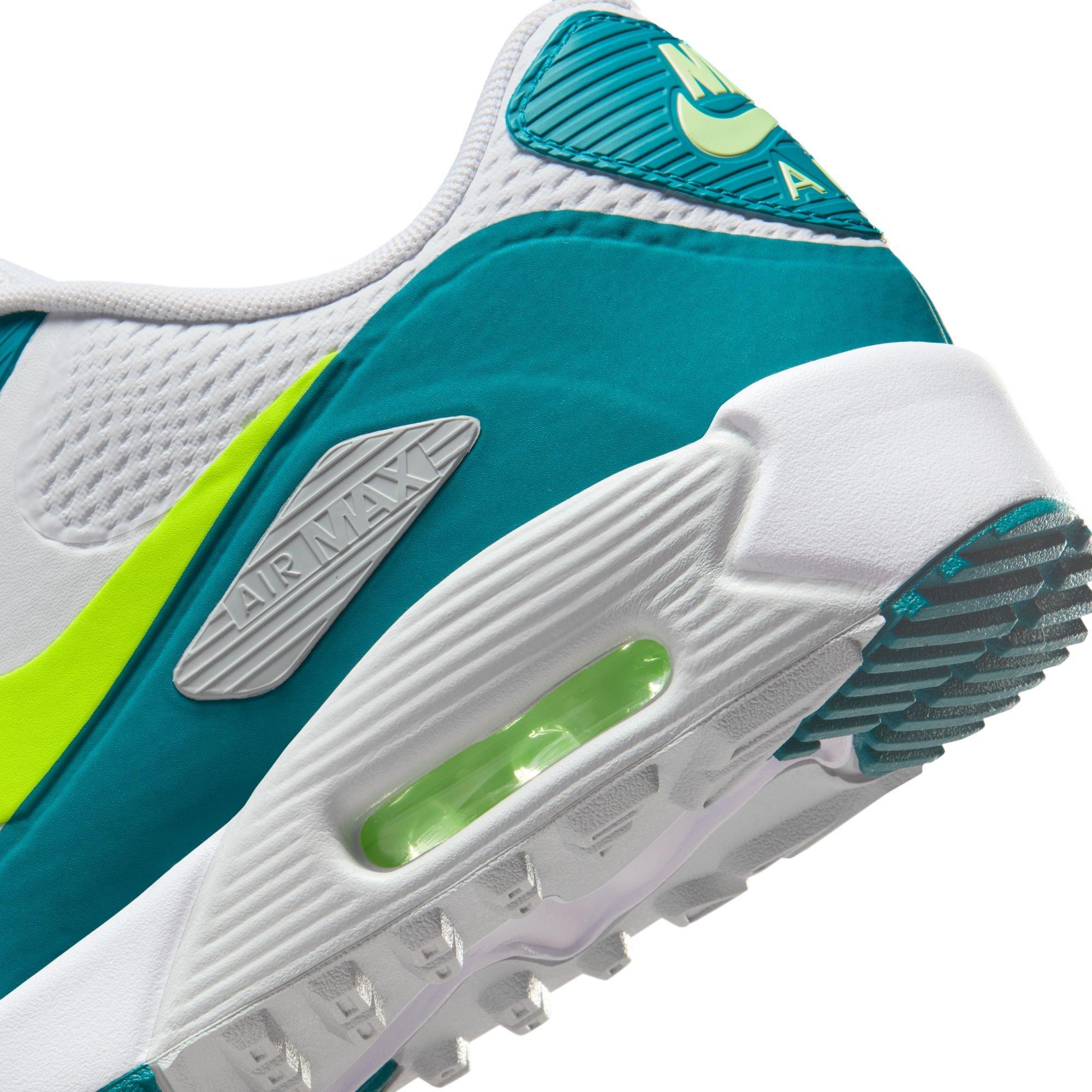 Prior Generation - Air Max 90 G Spikeless Golf Shoe White/Teal