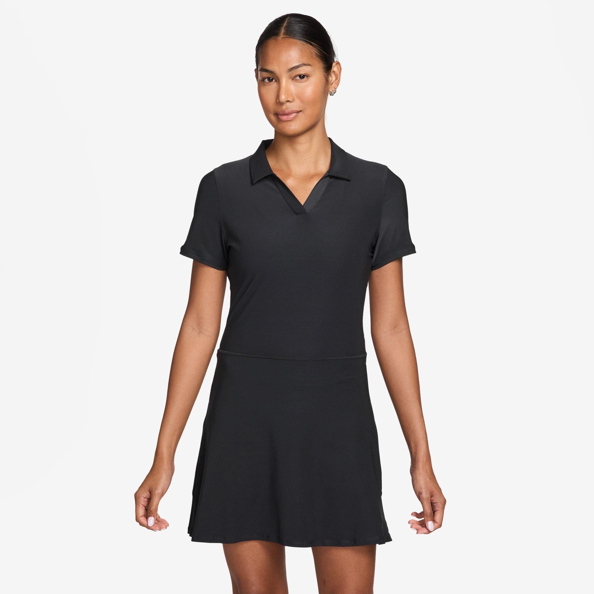 Nike | Women's Victory Dri-Fit Polo Shirt Dress | in Black, Size Smallmall, Size Small