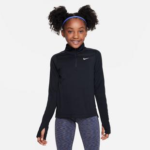Girls' Dri-Fit 1/4 Zip Long Sleeve Top NIKE