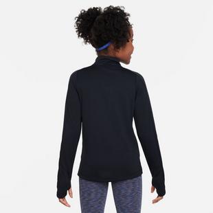 Girls' Dri-Fit 1/4 Zip Long Sleeve Top NIKE