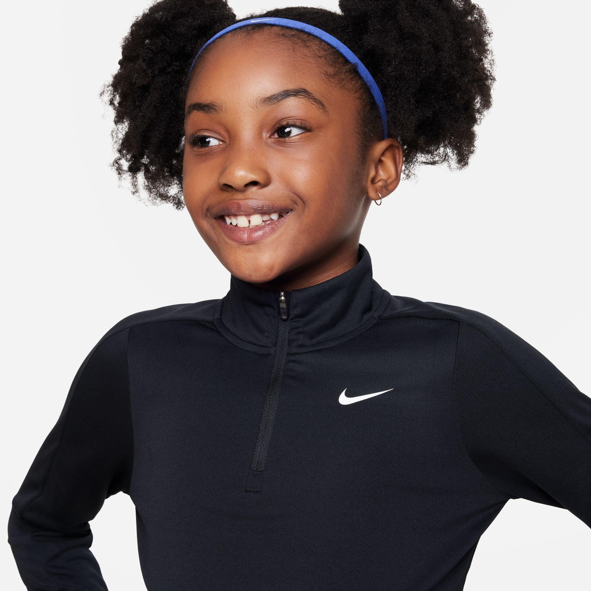 Girls' Dri-Fit 1/4 Zip Long Sleeve Top