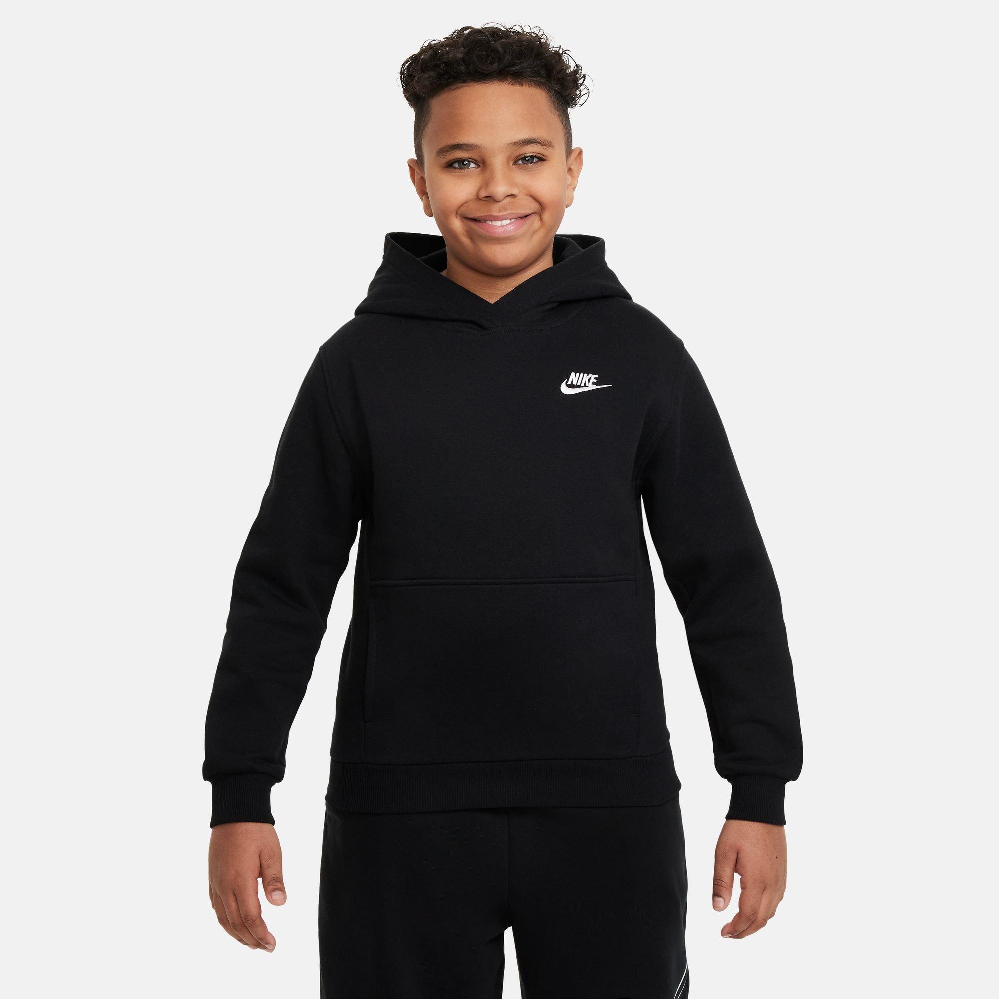 Nike | Junior Club Fleece Pullover Hoodie | in Black, Size Smallmall, Size Small