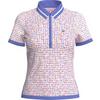 Women's 1/2 Zip Mesh Short Sleeve Polo