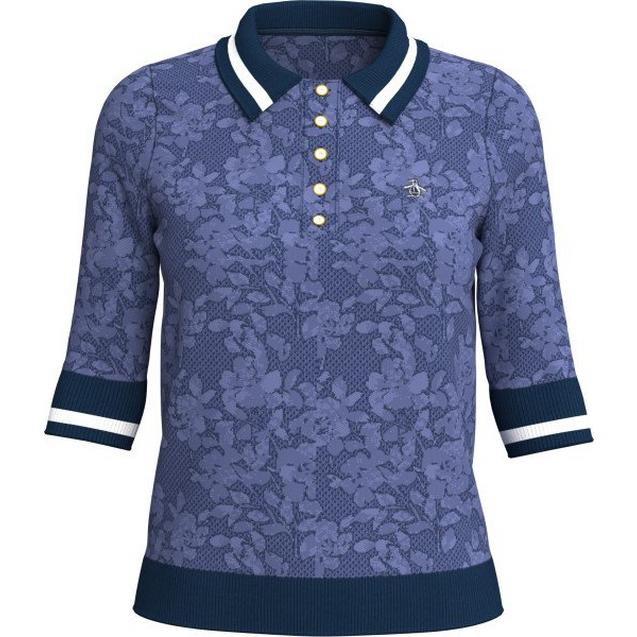 Women's Banded Knit Short Sleeve Polo ORIGINAL PENGUIN GOLF