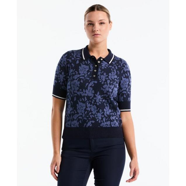 Women's Banded Knit Short Sleeve Polo | ORIGINAL PENGUIN GOLF