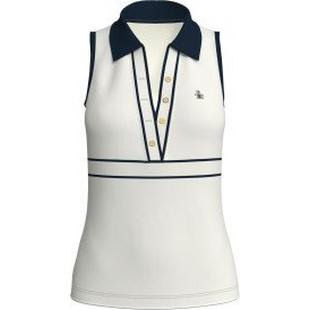 Polo sans manches &agrave; col en V pour femmes ORIGINAL PENGUIN GOLF