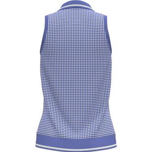 Polo sans manches &agrave; imprim&eacute; Geo pour femmes ORIGINAL PENGUIN GOLF