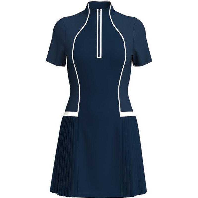Women's Pleated Polo Dress
