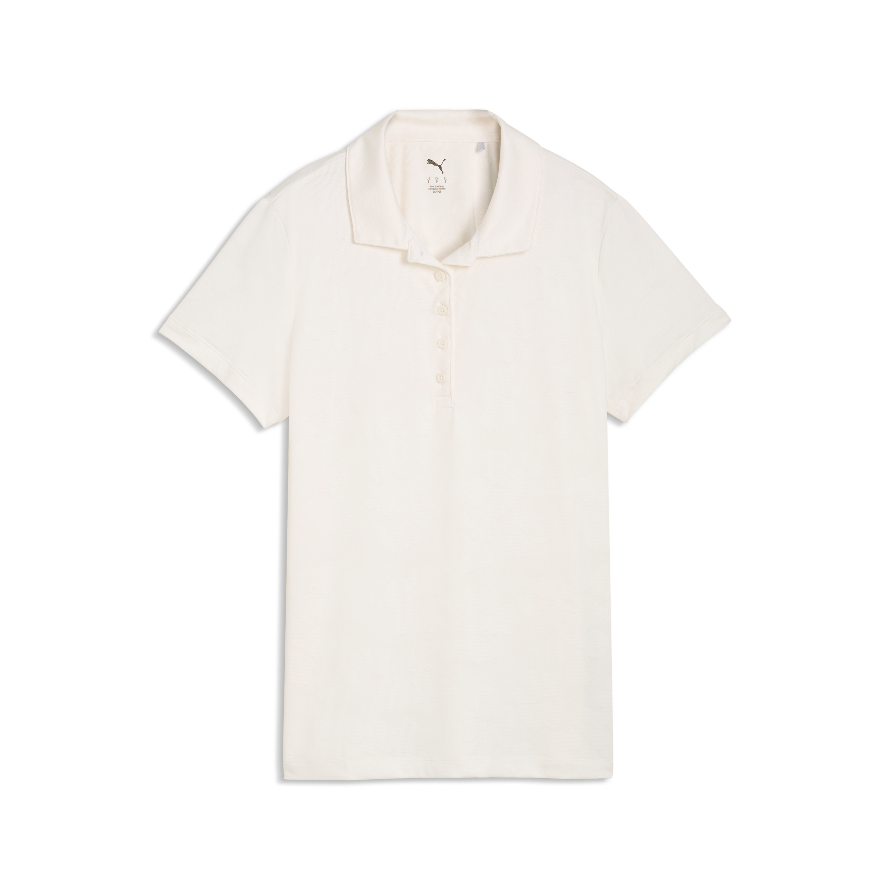 Women's Floral Lace Jacquard Short Sleeve Polo