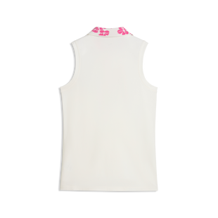 Women's Modalon Floral Rib Sleeveless Polo PUMA