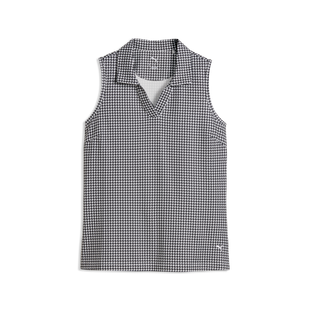 Polo sans manches Mono Check Cloudspun pour femmes PUMA