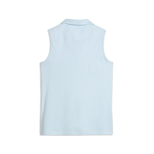 Women's Cloudspun Mono Check Sleeveless Polo PUMA