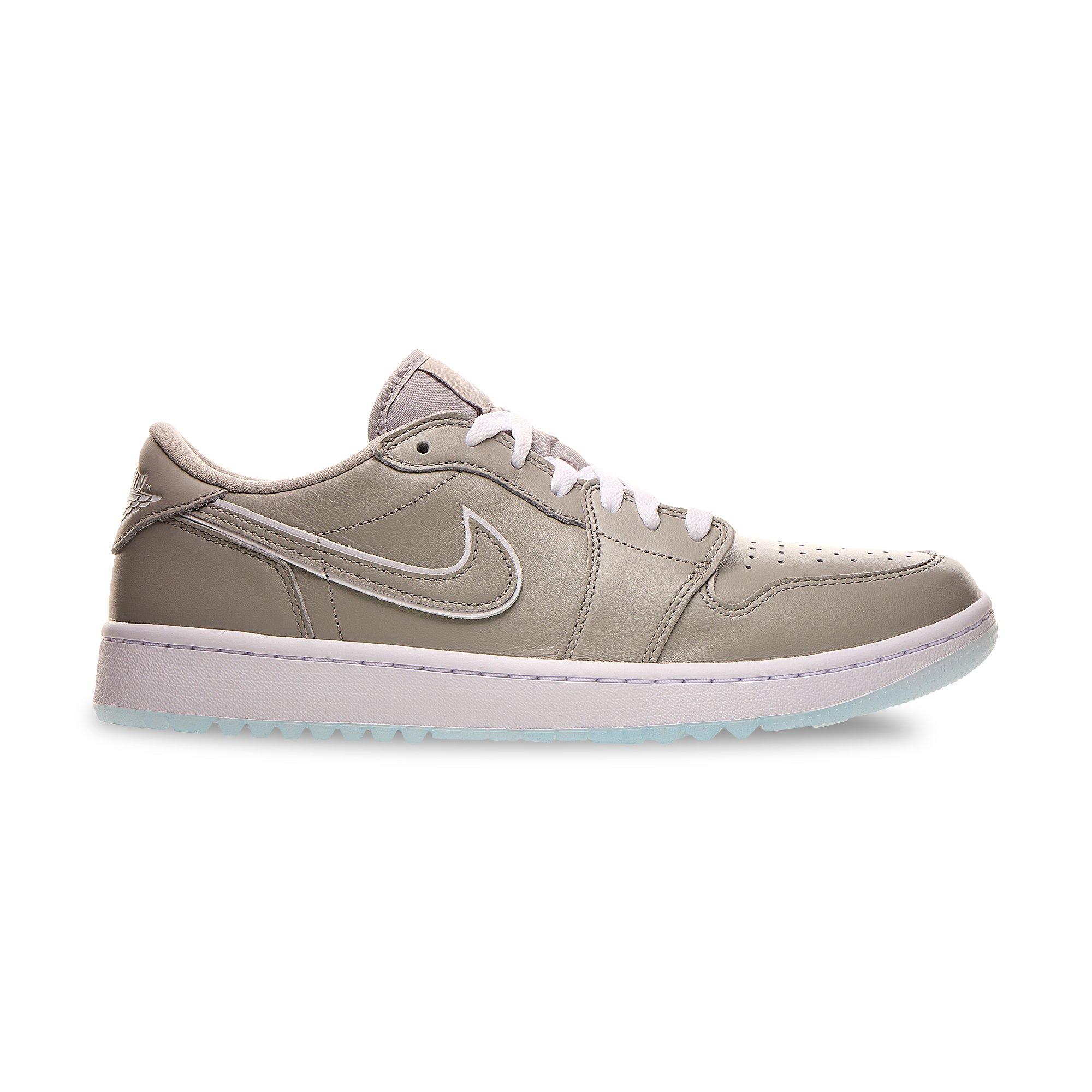 Air Jordan 1 Low G Spikeless Golf Shoe - Grey/Beige | in Beige/Grey, Size 9.5M/11W