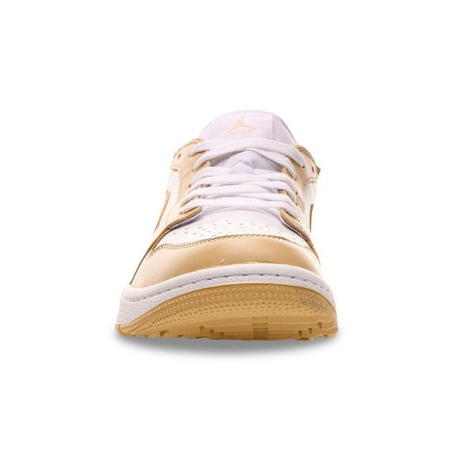 Air Jordan 1 Low G Spikeless Golf Shoe - White/Tan | JORDAN | Golf